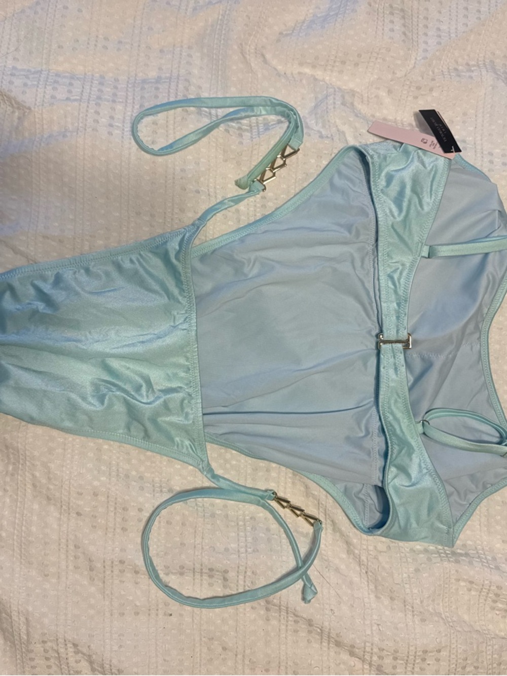 Victoria's Secret Light Blue One-Piece Swimsuit